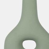 Cer, 9" Open Cut-out Nomad Vase, Dark Sage from Sagebrook Home - Luna Furniture