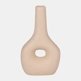 Cer, 9" Open Cut-out Nomad Vase, Ivory from Sagebrook Home - Luna Furniture