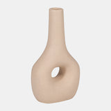 Cer, 9" Open Cut-out Nomad Vase, Ivory from Sagebrook Home - Luna Furniture