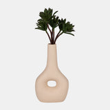 Cer, 9" Open Cut-out Nomad Vase, Ivory from Sagebrook Home - Luna Furniture