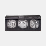 Cer, S/3 4" Assorted Painted Orbs, Black from Sagebrook Home - Luna Furniture