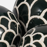 Cer, S/3 Scaly Orbs, 4/5/6" Forest Green from Sagebrook Home - Luna Furniture