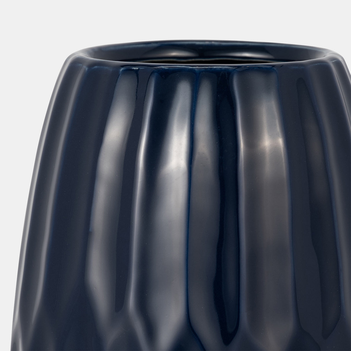 Ceramic 14" Vase, Navy Blue from Sagebrook Home - Luna Furniture