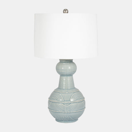 Ceramic 28" Bottle Table Lamp, Blue from Sagebrook Home - Luna Furniture