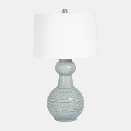 Ceramic 28" Bottle Table Lamp, Blue from Sagebrook Home - Luna Furniture