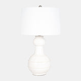 Ceramic 28" Bottle Table Lamp, White from Sagebrook Home - Luna Furniture