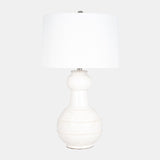 Ceramic 28" Bottle Table Lamp, White from Sagebrook Home - Luna Furniture