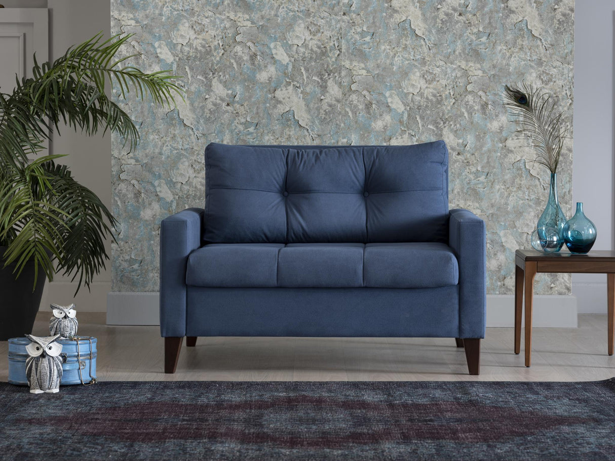 Zigana Indigo Blue Chair and a Half from Bellona - Luna Furniture