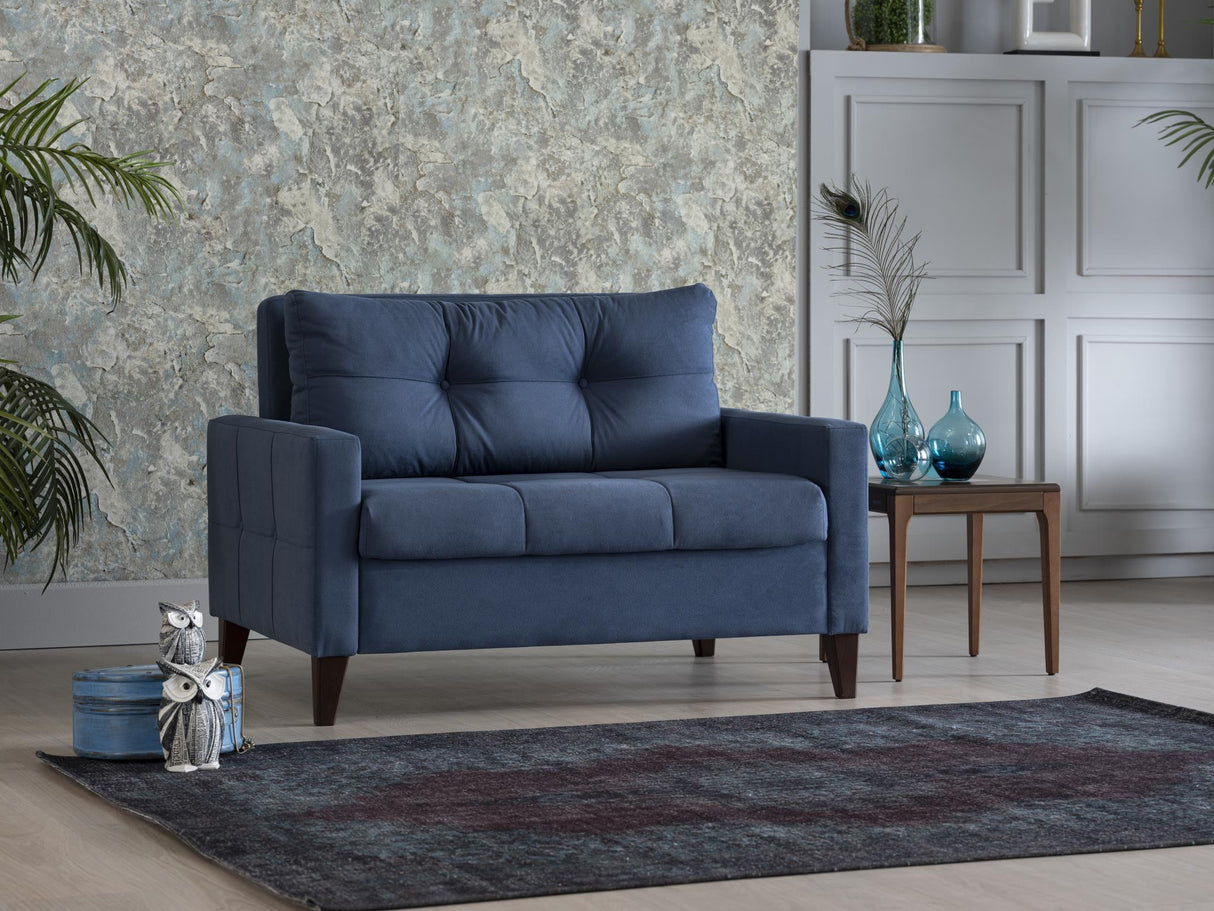 Zigana Indigo Blue Chair and a Half from Bellona - Luna Furniture