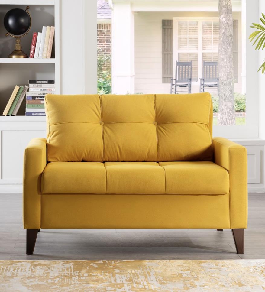 Zigana Yellow Chair and a Half from Bellona - Luna Furniture