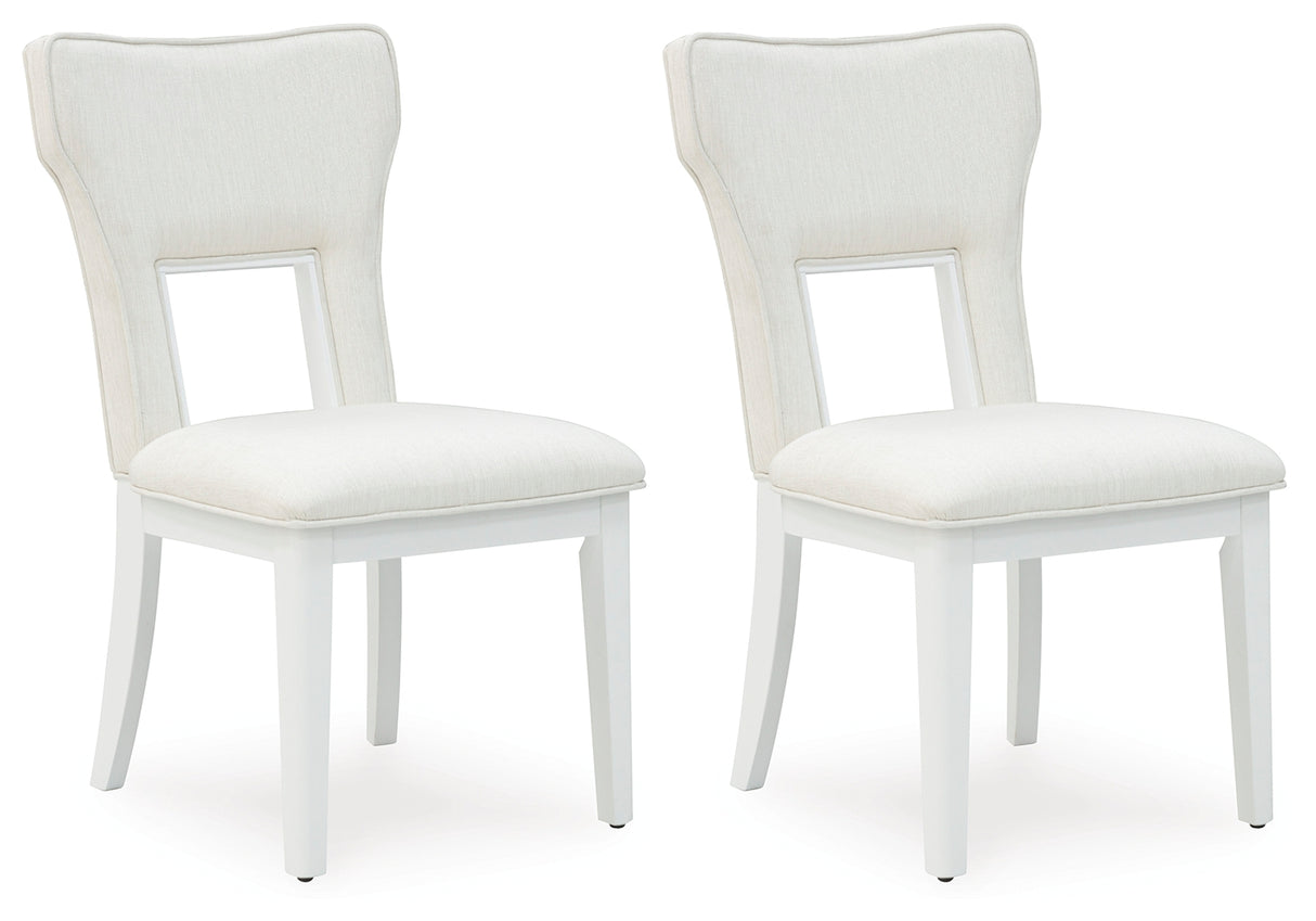 Chalanna White Dining Chair, Set of 2 - D822-01