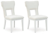 Chalanna White Dining Chair, Set of 2 - D822-01