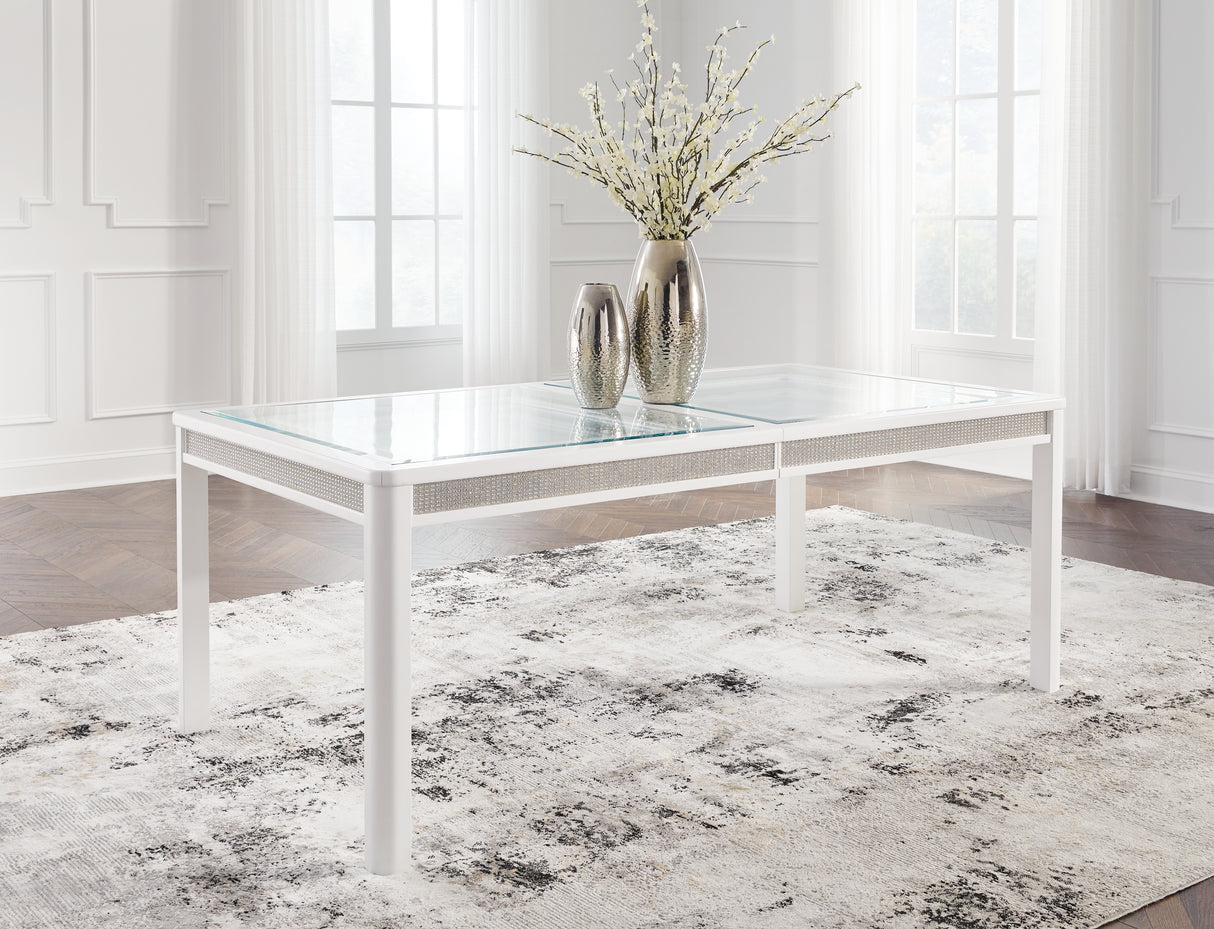 Chalanna White Dining Extension Table - D822-35