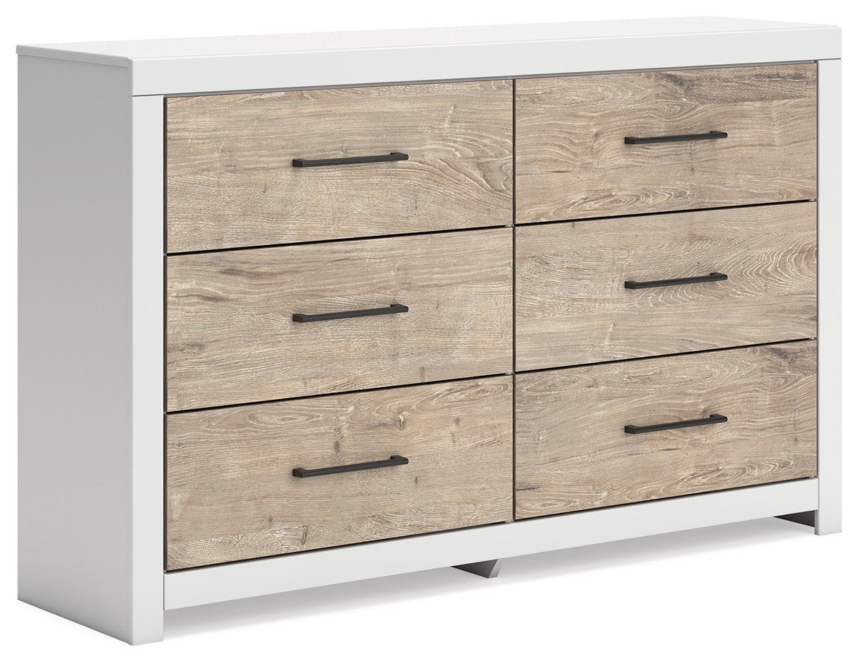 Charbitt Full Panel Bed with Dresser and 2 Nightstands in Two-tone from Ashley - Luna Furniture