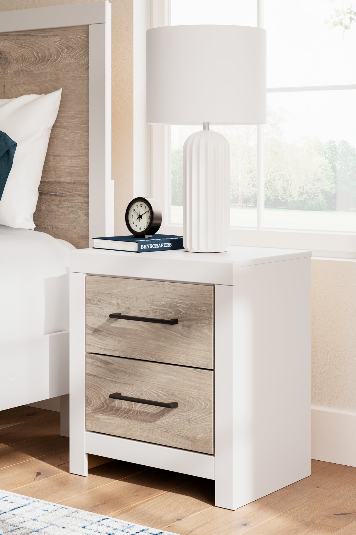 Charbitt Full Panel Bed with Dresser and 2 Nightstands in Two-tone from Ashley - Luna Furniture