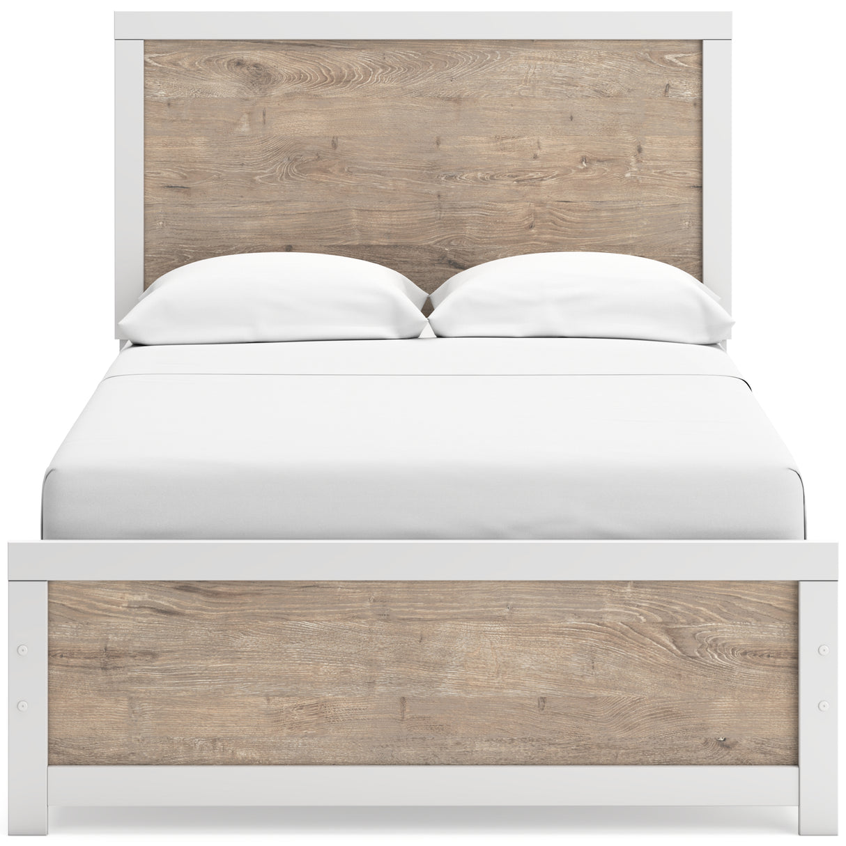 Charbitt Full Panel Bed with Dresser and 2 Nightstands in Two-tone from Ashley - Luna Furniture