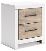 Charbitt Full Panel Bed with Dresser and 2 Nightstands in Two-tone from Ashley - Luna Furniture