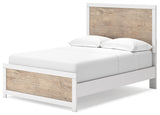 Charbitt Full Panel Bed with Mirrored Dresser and 2 Nightstands in Two-tone from Ashley - Luna Furniture