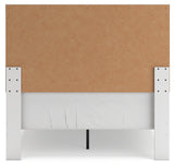 Charbitt Full Panel Bed with Nightstand in Two-tone - PKG016553