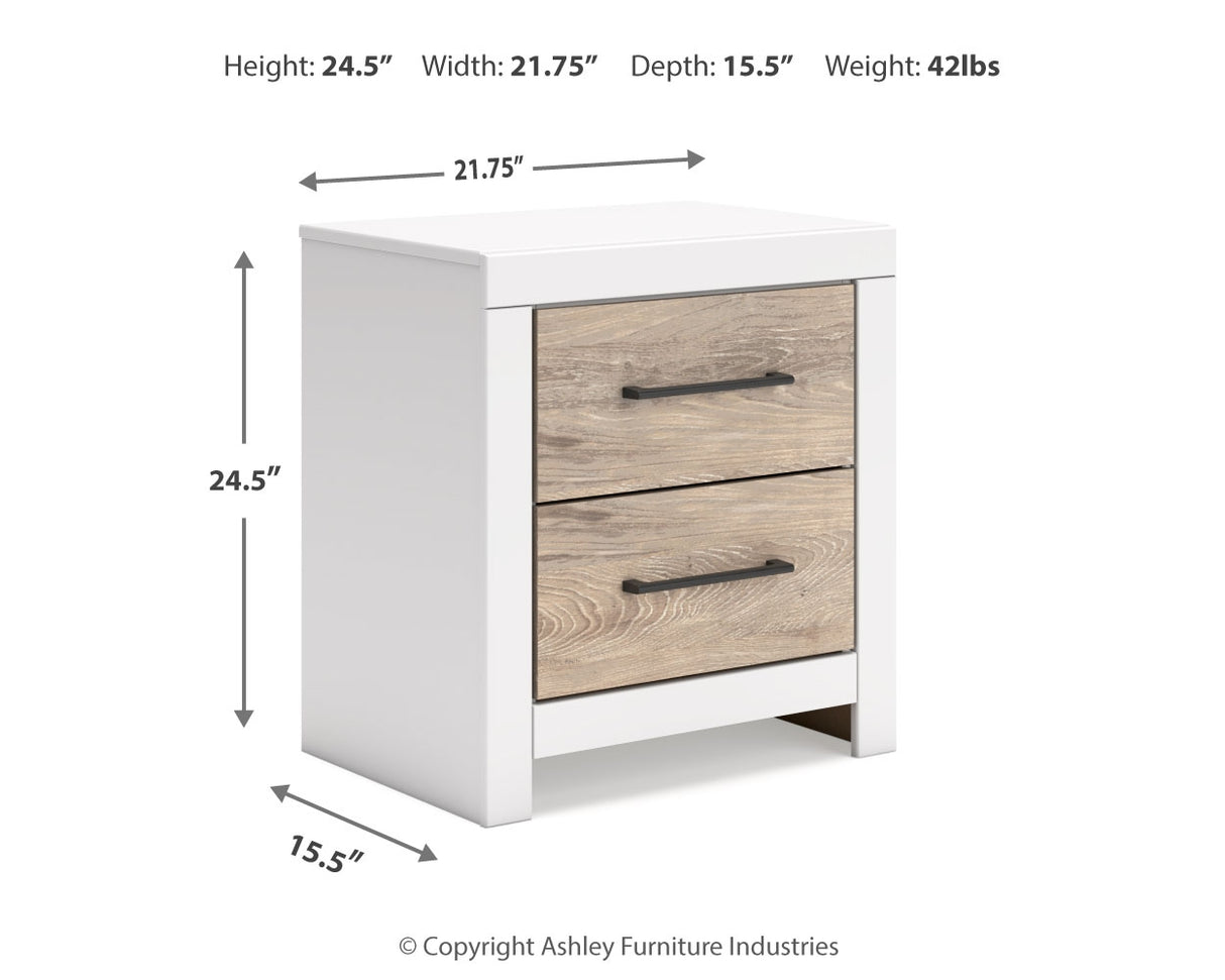 Charbitt King Panel Bed with Dresser and Nightstand in Two-tone - PKG019188