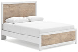 Charbitt Queen Panel Bed with 2 Nightstands in Two-tone - PKG016634