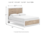 Charbitt Queen Panel Bed with 2 Nightstands in Two-tone - PKG016634