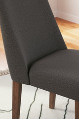 Charcoal/Brown Lyncott Dining Table and 4 Chairs - PKG015483