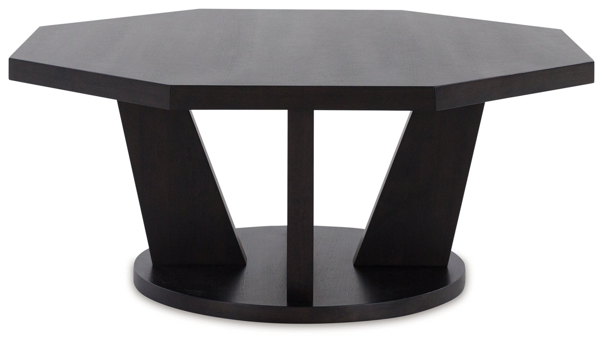 Chasinfield Coffee Table with 1 End Table in Dark Brown from Ashley - Luna Furniture