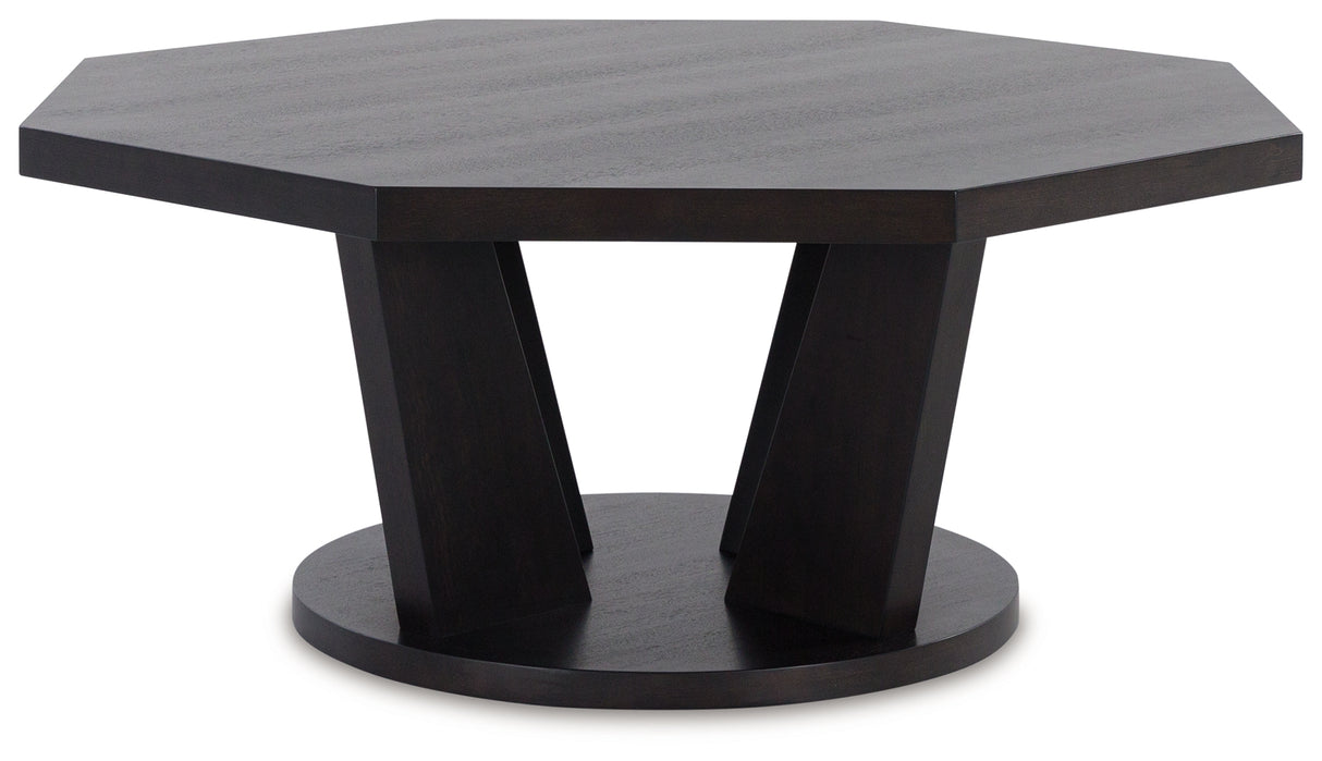 Chasinfield Coffee Table with 2 End Tables in Dark Brown from Ashley - Luna Furniture