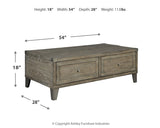 Chazney Coffee Table with 1 End Table in Rustic Brown from Ashley - Luna Furniture