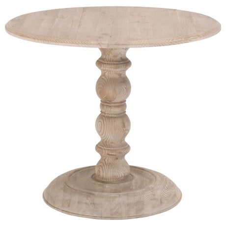 Chelsea 36" Round Dining Table in Smoke Gray Pine - 8043.SGRY-PNE