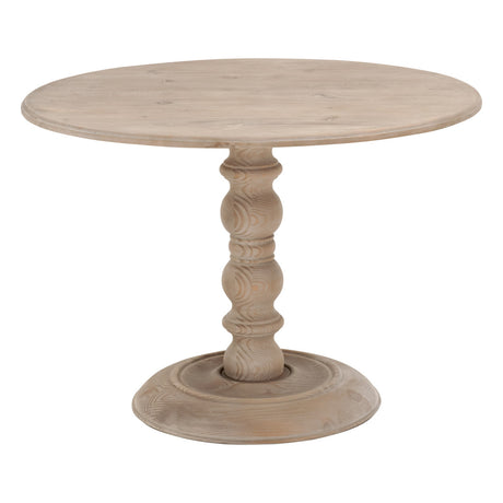 Chelsea 42" Round Dining Table in Smoke Gray Pine - 8043-L.SGRY-PNE