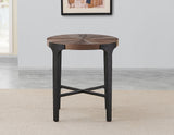 Chevron 22-inch Round End Table from Steve Silver - Luna Furniture