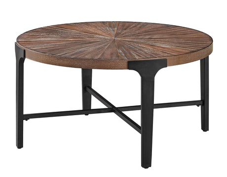 Chevron 36-inch Round Coffee Table - CH200C