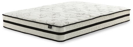 Chime 10 Inch Hybrid 10 Inch Hybrid Mattress with Foundation in White - PKG000523