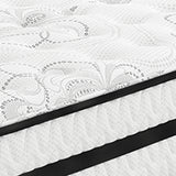 Chime 10 Inch Hybrid Mattress with Adjustable Base in White - PKG010061