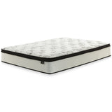 Chime 12 Inch Hybrid Mattress with Adjustable Base in White - PKG010066