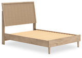 Cielden Full Panel Bed with 2 Nightstands in Two-tone from Ashley - Luna Furniture