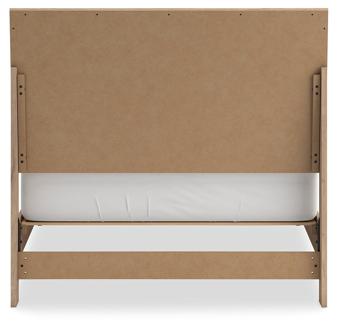 Cielden Full Panel Bed with 2 Nightstands in Two-tone - PKG018926