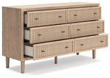 Cielden Full Panel Bed with Dresser and 2 Nightstands in Two-tone - PKG018925