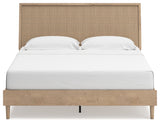 Cielden King Panel Bed with 2 Nightstands in Two-tone from Ashley - Luna Furniture