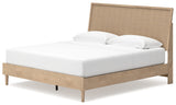 Cielden King Panel Bed with 2 Nightstands in Two-tone from Ashley - Luna Furniture