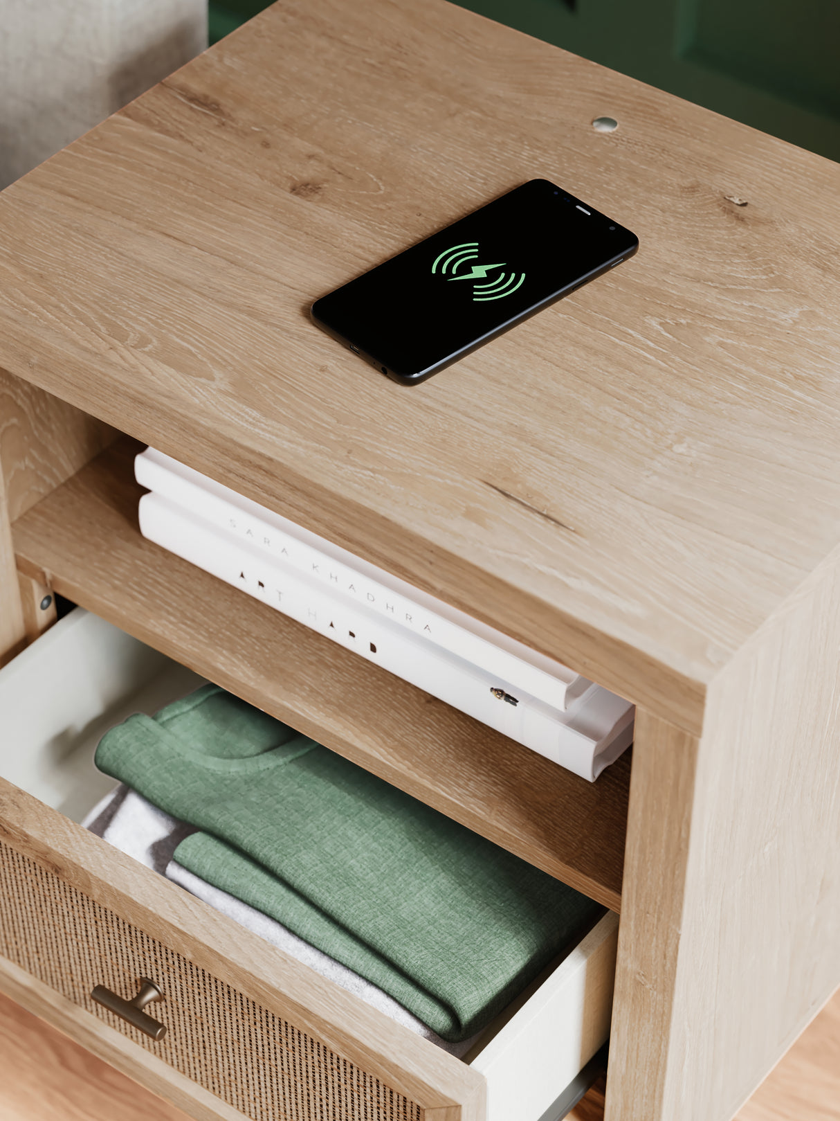 Cielden King Panel Bed with Dresser and Nightstand in Two-tone from Ashley - Luna Furniture