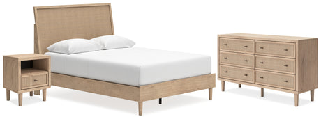 Cielden Queen Panel Bed with Dresser and Nightstand in Two-tone from Ashley - Luna Furniture