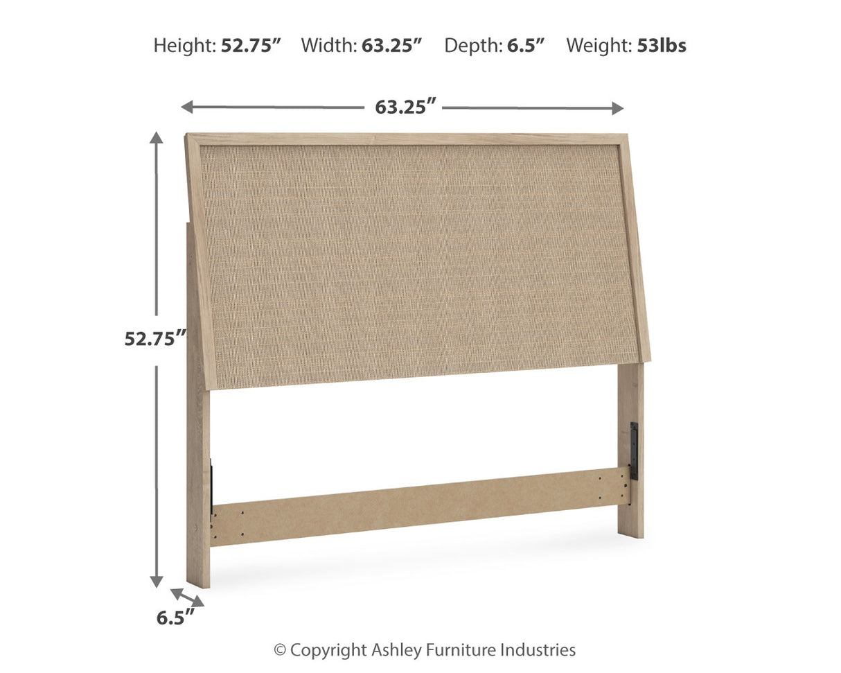 Cielden Queen Panel Headboard with 2 Nightstands in Two-tone - PKG018668