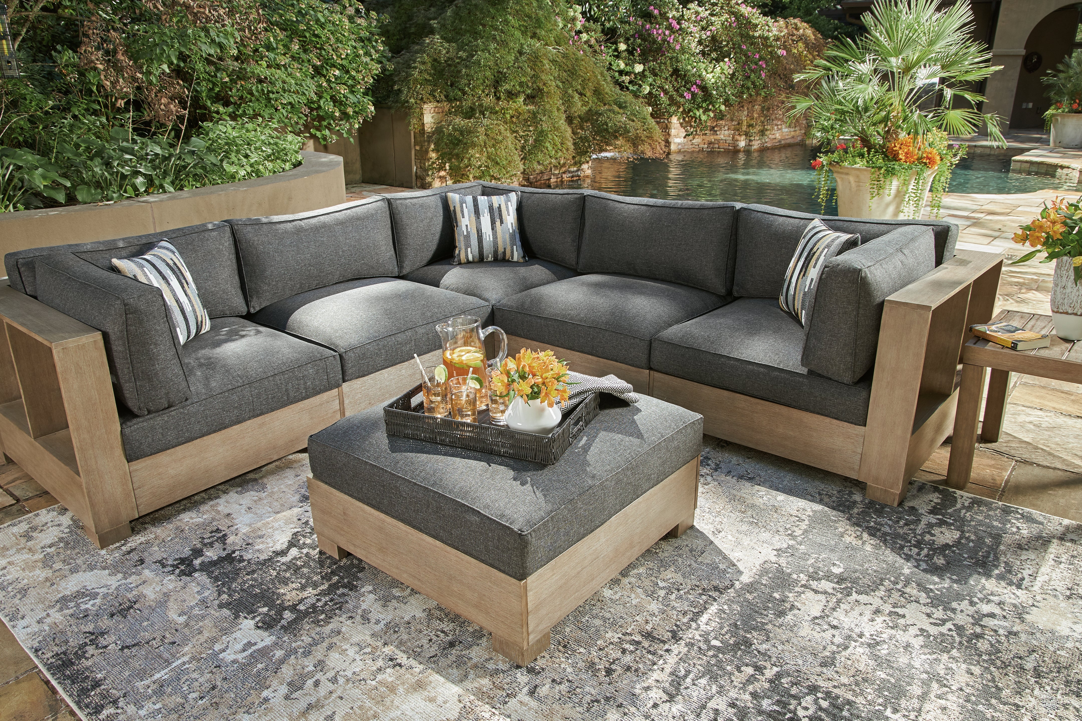 5 piece outdoor sectional sale