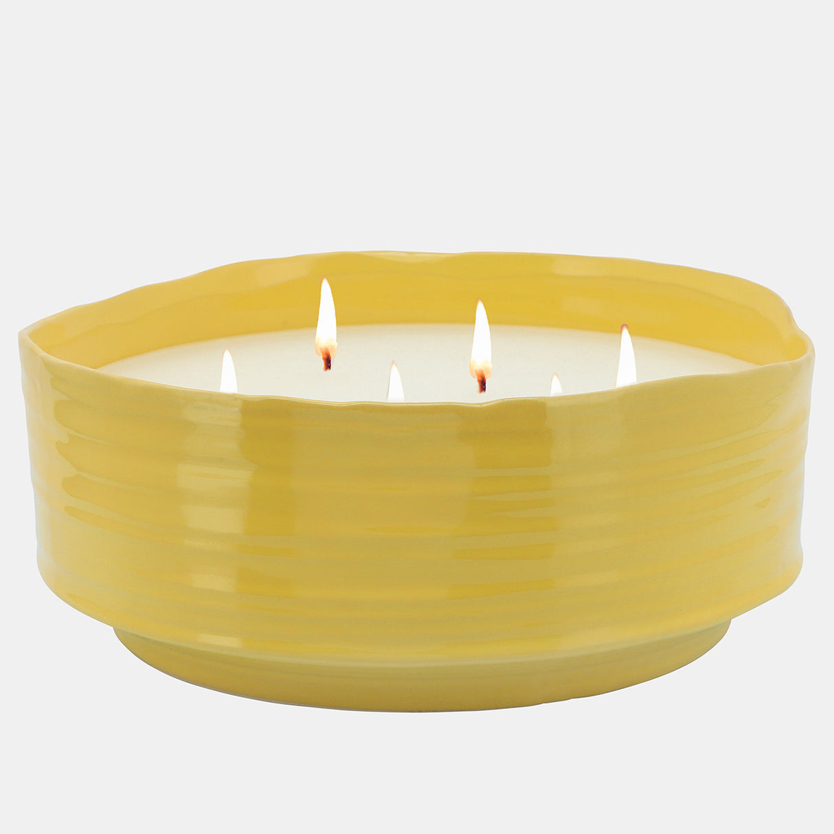 Citronella Candle / Planter 10" Yellow 67oz from Sagebrook Home - Luna Furniture