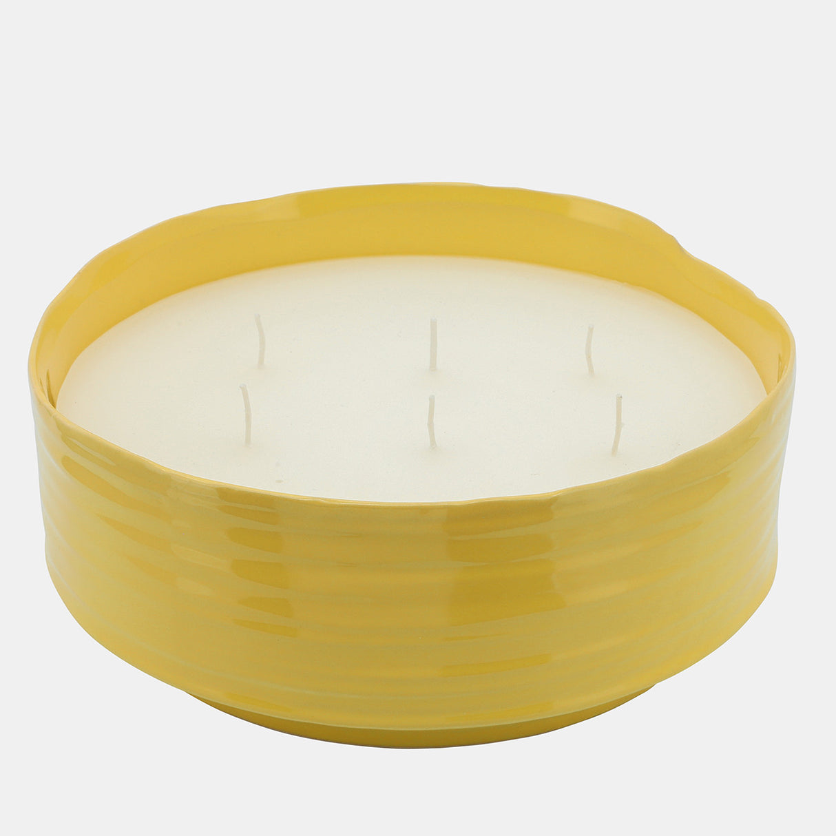 Citronella Candle / Planter 10" Yellow 67oz from Sagebrook Home - Luna Furniture