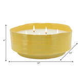 Citronella Candle / Planter 10" Yellow 67oz from Sagebrook Home - Luna Furniture