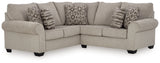 Claireah 2-Piece Sectional with Ottoman in Umber - PKG015819